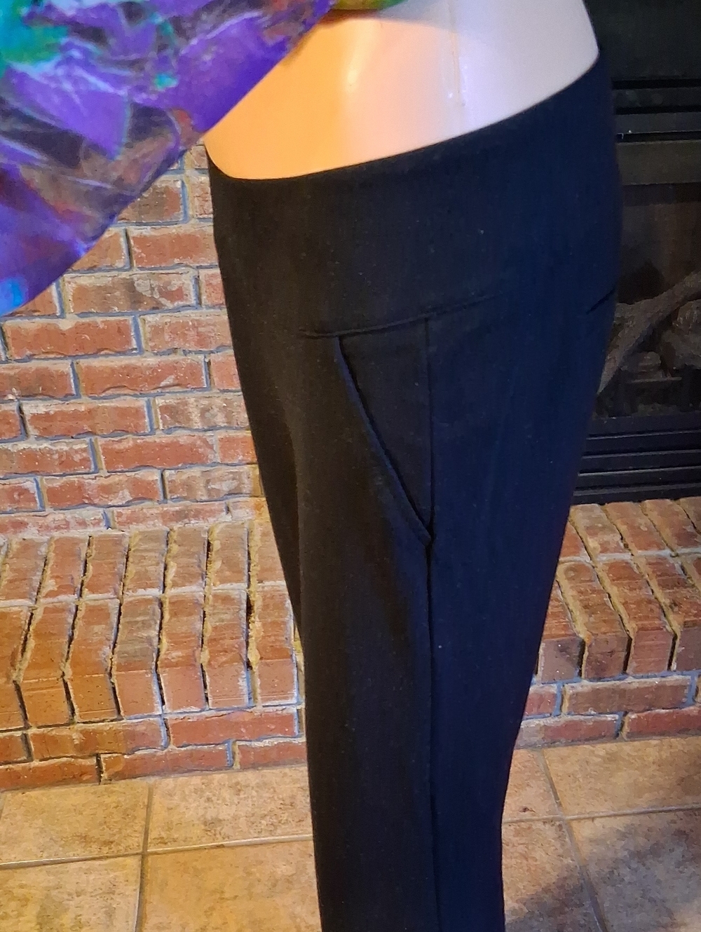 CAbi Black Cropped Knit Flare Pants - Picture 4 of 10